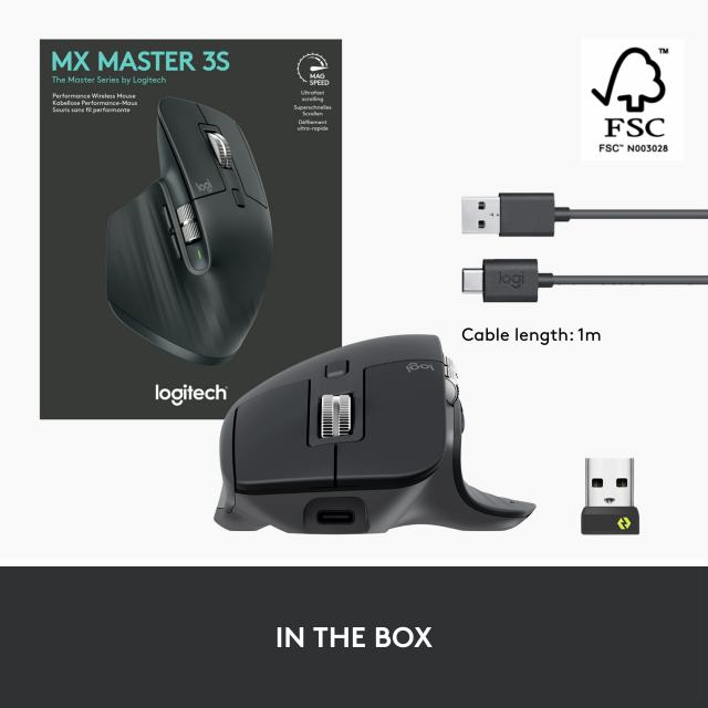 Безжична лазерна мишка LOGITECH MX Master 3S 