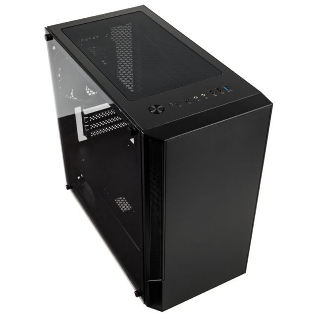 Кутия Kolink Citadel Tempered Glass, Micro-ATX, Черен 