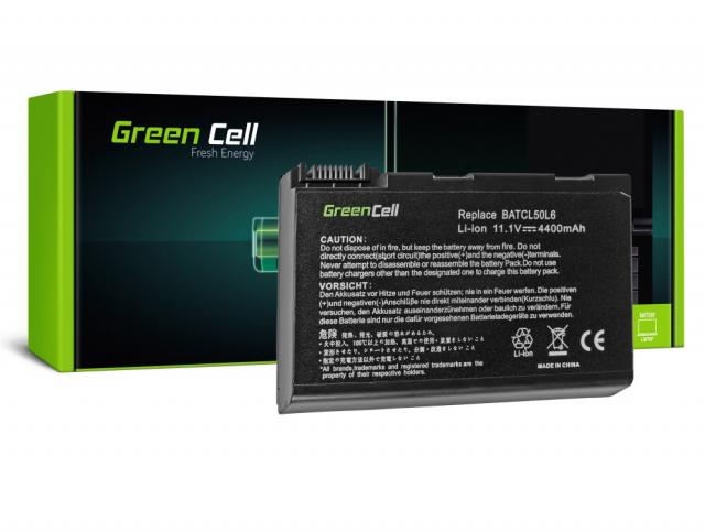 Батерия  за лаптоп GREEN CELL, Acer Aspire 3100 3690 5010 5100 5610 5630 BL52 BATCL50L6, 11.1V, 4400mAh 