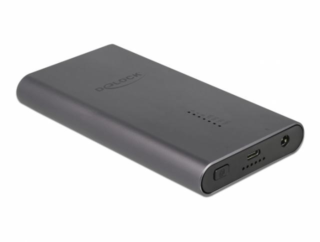 Външно чекмедже Delock, За 2 x M.2 NVMe PCIe SSD, USB-C, Клониране 