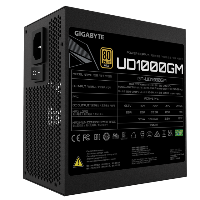 Power Supply Gigabyte UD1000GM, 1000W 