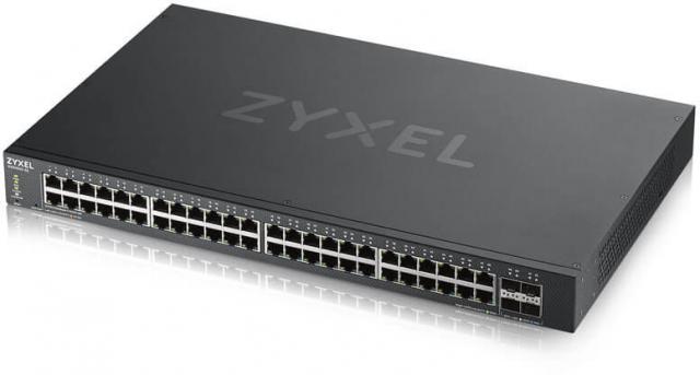 Суич ZYXEL XGS1930-52, 52 портов управляем L3, 48x Gigabit, 4x SFP+ порта 