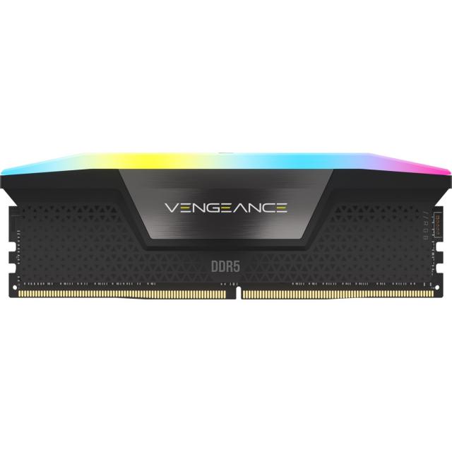 Memory Corsair Vengeance Black RGB 32GB(2x16GB) DDR5 PC5-41600 5200MHz CL40 CMH32GX5M2B5200C40 