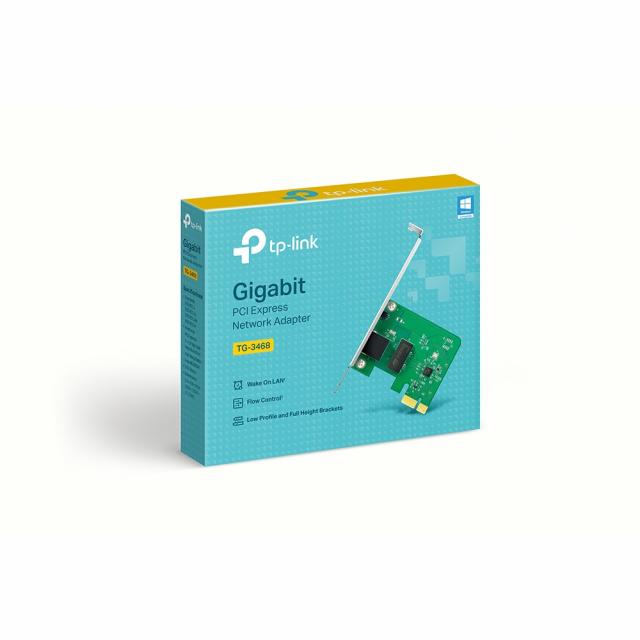 Ethernet Adapter TP-LINK TG-3468, PCI-ex, V4, low 