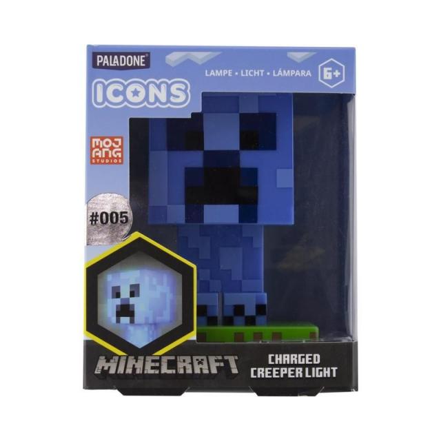 Статуетка Paladone Minecraft Charged Creeper Icon Light 