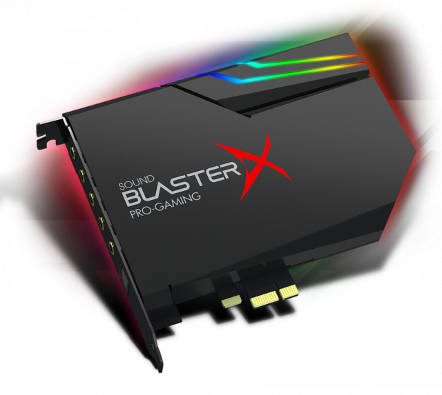 Звукова карта Creative Sound Blaster X AE-5, 7.1, DAC + RGB AURORA LIGHTING 