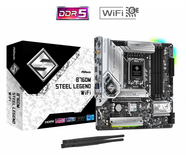 Дънна платка ASRock B760M Steel Legend WIFI DDR5 