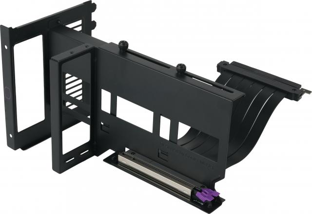 Cooler Master Universal Vertical GPU Bracket kit Ver.2with Flat Line Pci-E X16 Riser Cable Kit 