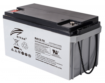 Lead Battery (RA12-70) AGM 12V / 70 Ah - 350 / 167 / 182mm T F11(M6) RITAR