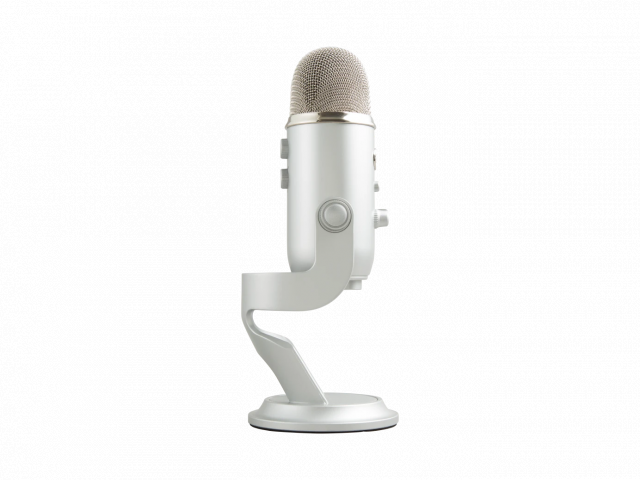 Настолен микрофон Logitech Blue YETI - Silver 