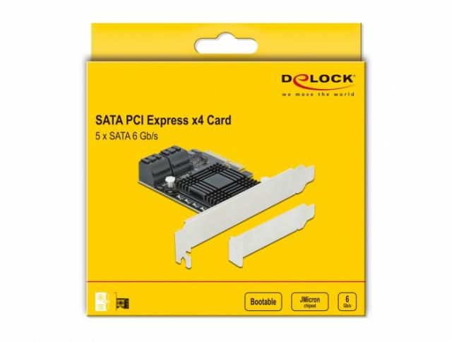 Controller Delock SATA PCI Express Card - 5 ports 