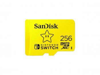 SanDisk 256GB microSDXC UHS-I for Nintendo Switch, Speed Up to 100MB/s