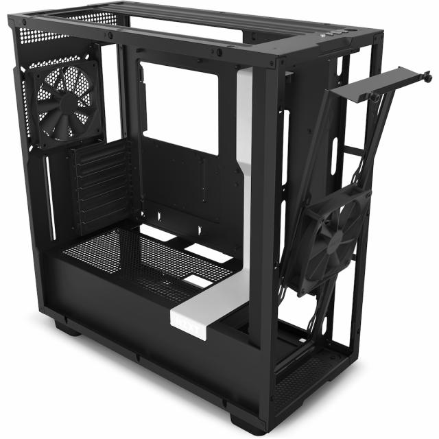 Кутия NZXT H7 Flow Matte Black & White 