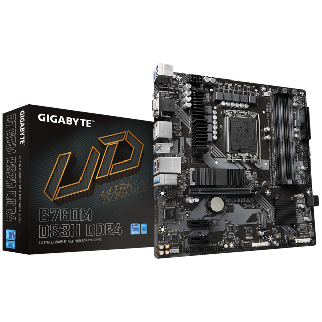 Дънна платка GIGABYTE B760M DS3H, socket 1700, ATX 