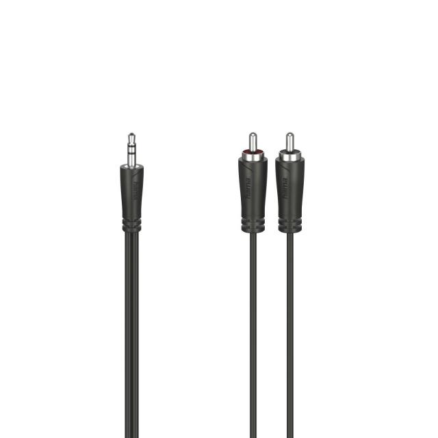 Hama Audio Cable, 3.5 mm Jack Plug - 2 RCA Plugs, Stereo, 1.5 m 