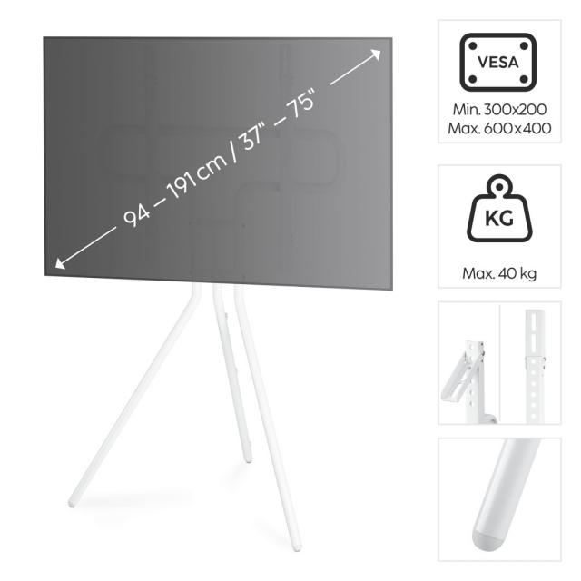 Стойка за TV HAMA Easel design, 75", 118093 