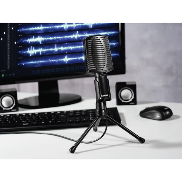 Настолен микрофон HAMA MIC-USB Allround, 139906 