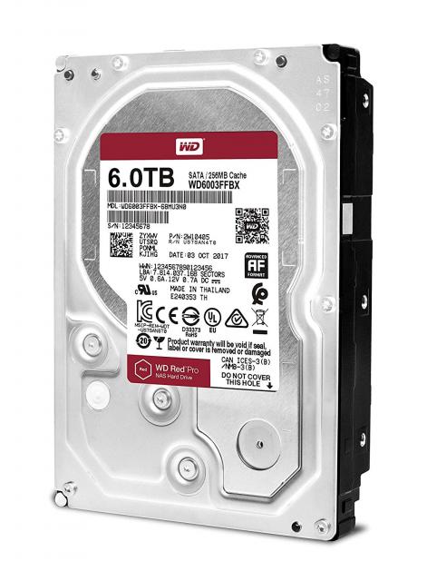 Хард диск WD Red Pro 6TB NAS 3.5" 6TB 256MB 7200RPM 