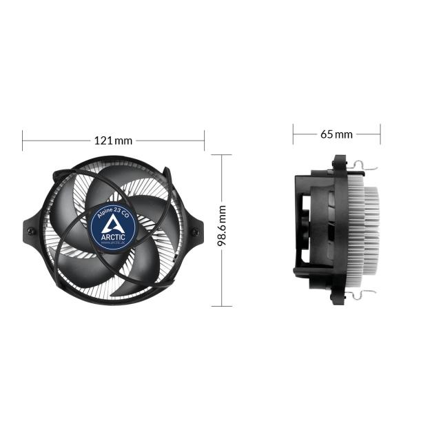 Охладител за процесор Arctic Alpine 23 CO, AM4 