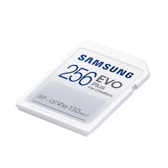 Memory card Samsung EVO Plus SD Card (2021), 256GB, White 