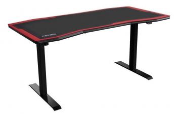 Gaming desk Nitro Concepts D16E, Carbon Red, Electric Height Adjustment