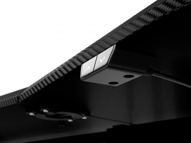 Gaming desk Nitro Concepts D16E, Carbon Black, Electric Height Adjustment 