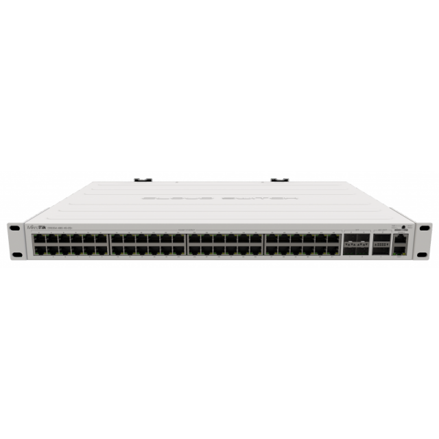 Суич MikroTik CRS354-48G-4S+2Q+RM, 48 ports, 40 Gbps QSFP+ портове 