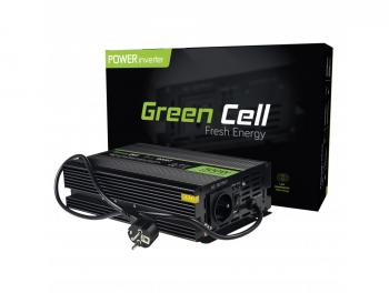 Инвертор UPS GREEN CELL, 12V, 300W/600W, Pure Sine Wave