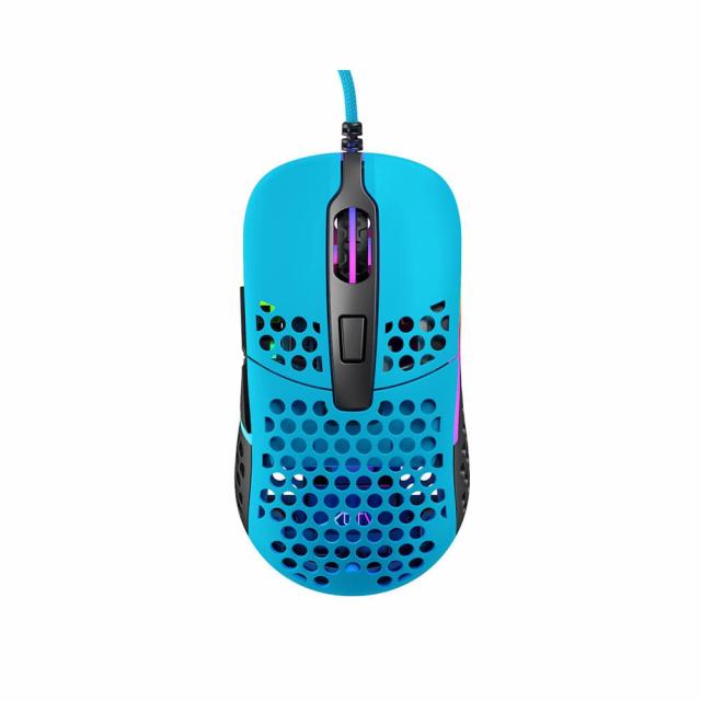 Геймърска мишка Xtrfy M42 Miami Blue, RGB, Син 