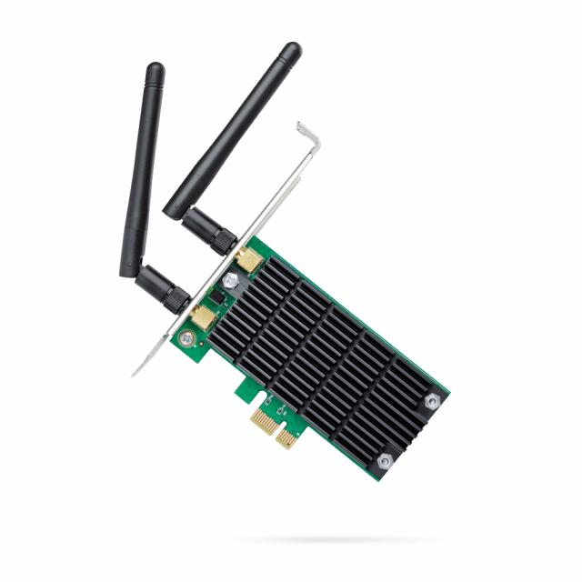 Безжичен адаптер TP-LINK Archer T4E, AC1200 dual band, PCI-EX, две външни антени 