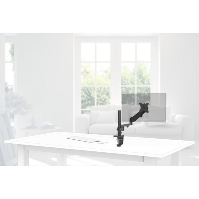 Hama Monitor Holder, with Height-adjustable Gas Spring, Swivel/Tilt, 13"-35", 118496 