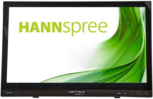 Тъч монитор HANNSPREE HT 161 HNB, TFT, 15.6 inch, Whide, HD Ready, D-Sub, HDMI, 10 Point Touch, Черен 