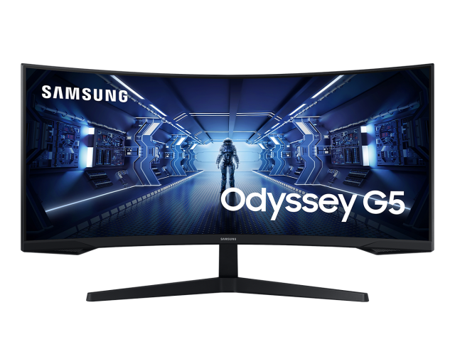 Монитор Samsung Odyssey G5 34 inch, VA Curved UWQHD 3440x1440 