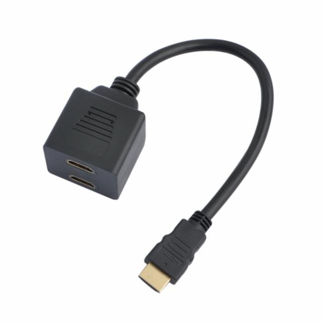 Конвертор (сплитер) ESTILLO, HDMI мъжко - 2 x HDMI женско, Черен 