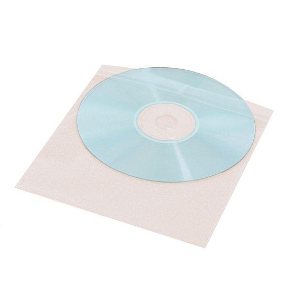 CD/DVD Protective Paper Sleeves, pack of 100 ESTILLO, white 