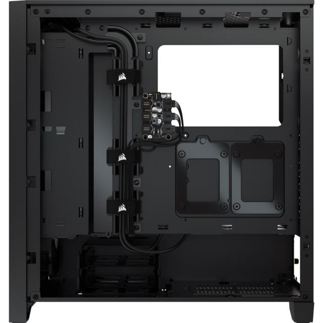 Кутия Corsair iCUE 4000X RGB Mid Tower, Tempered Glass, Черна 