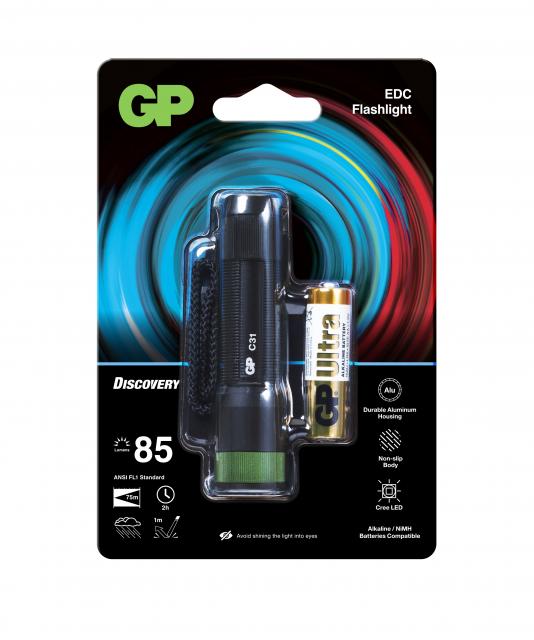 Torch  GP BATTERIES  Discovery  LED C31  85 lumens 