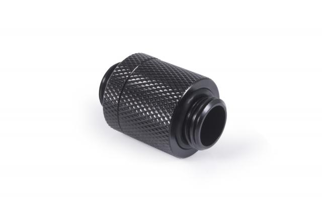 D-Plug Alphacool ES, 20mm, G1/4 AG auf G1/4 AG, Черен мат 