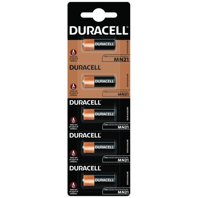 Алкална батерия DURACELL 12 V /5бр./в пакет/ цена за 1 бр./ за аларми А23 MN21 