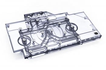 GPU Water Block Alphacool Eisblock Aurora Acryl GPX-N RTX 3090/3080 ROG Strix with Backplate