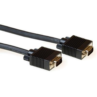 Cable ACT AK4273, VGA Plug - VGA Plug, 20 m, 15 pin, Black 