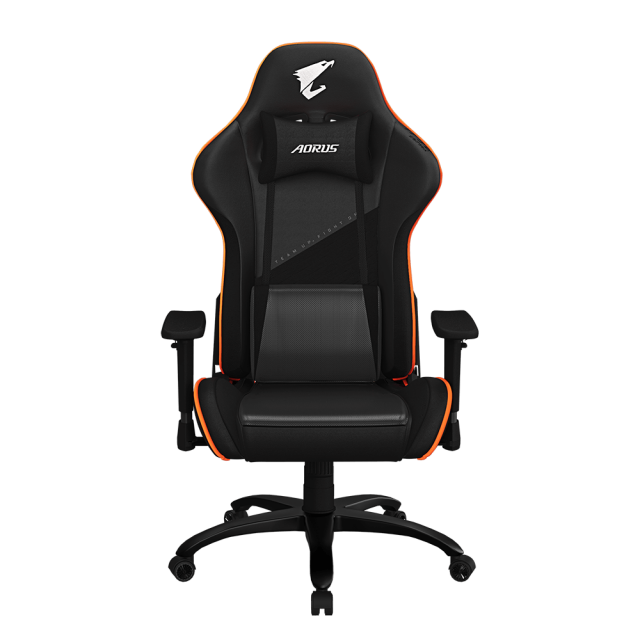 Gigabyte Aorus AGC310 Gaming Chair, Black and Orange 