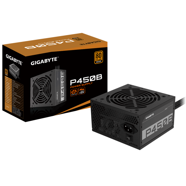 Power Supply Gigabyte P450B, 450W, 80+, Bronze 