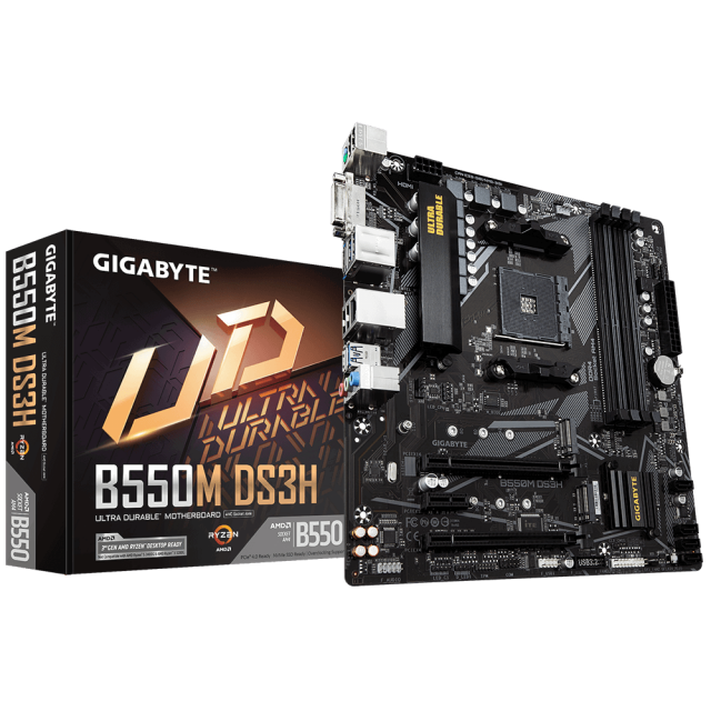 Motherboard GIGABYTE B550M DS3H, Socket AM4, 4 x DDR4 