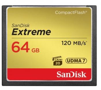 Карта памет SANDISK  Extreme® CompactFlash® Memory Card 64Gb