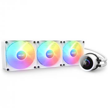 AIO Liquid Cooler NZXT Kraken 360 RGB White, LCD Display