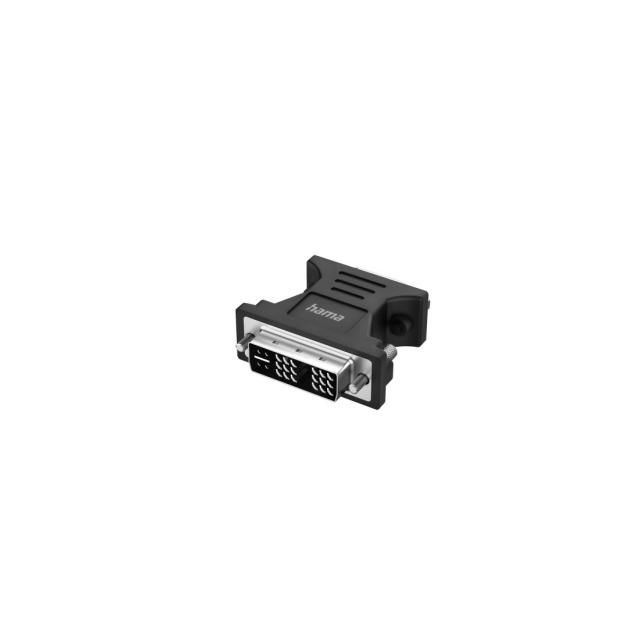 Hama Video Adapter, DVI Plug - VGA Socket, Full-HD 1080p, 200340 