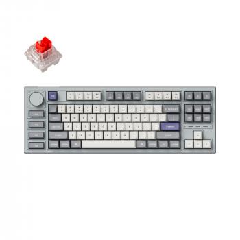 Клавиатура Keychron Q3 Pro Silver TKL K Pro Red Switch RGB LED PBT