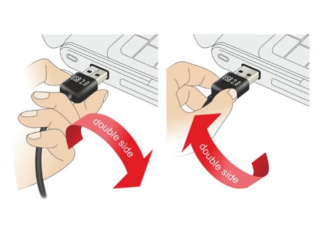 Delock Cable EASY-USB 2.0 Type-A male > USB 2.0 Type Mini-B male 0.5 m white 