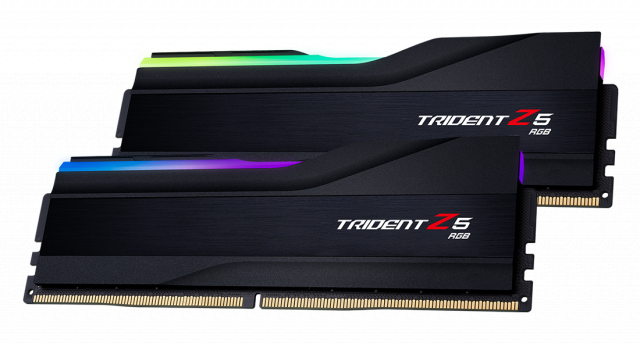 Памет G.SKILL Trident Z5 RGB Black 64GB(2x32GB) DDR5 6400MHz F5-6400J3239G32GX2-TZ5RK 